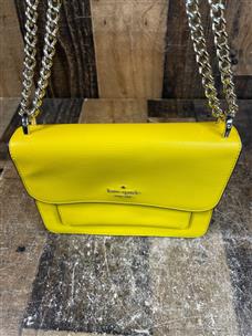 KATE SPADE REMI FLAP CHAIN YELLOW CROSSBODY Acceptable